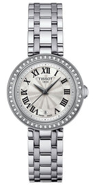 Tissot Bellissima Small Lady Diamonds Silver Dial Silver Steel Strap Watch For Women - T126.010.61.113.00