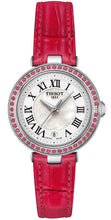 Load image into Gallery viewer, Tissot Bellissima Small Lady Diamonds Mother of Pearl Dial Red Leather Strap Watch For Women - T126.010.66.113.00
