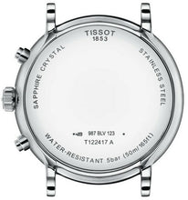 Load image into Gallery viewer, Tissot Carson Premium Chronograph Silver Dial Black Leather Strap Watch For Men - T122.417.16.033.00