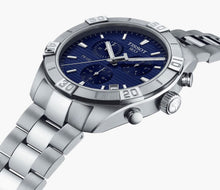Load image into Gallery viewer, Tissot PR 100 Sport Quartz Chronograph Blue Dial Silver Steel Strap Watch For Men - T101.617.11.041.00