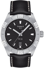 Load image into Gallery viewer, Tissot PR 100 Sport Quartz Black Dial Black Leather Strap Watch For Men - T101.610.16.051.00