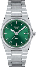 Load image into Gallery viewer, Tissot PRX Green Dial Silver Steel Strap Watch for Women - T137.210.11.081.00