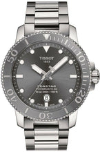Load image into Gallery viewer, Tissot Seastar 1000 Powermatic 80 Grey Dial Silver Steel Strap Watch for Men - T120.407.11.081.01
