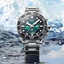 Load image into Gallery viewer, Tissot Seastar 1000 Chronograph Green Dial Silver Steel Strap Watch For Men - T120.417.11.091.01