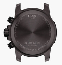 Load image into Gallery viewer, Tissot Supersport Chrono Black Dial Brown Leather Strap Watch for Men - T125.617.36.051.01