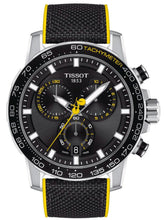 Load image into Gallery viewer, Tissot T Sport Supersport Chrono Tour De France Black Dial Black Nylon Strap Watch for Men - T125.617.17.051.00