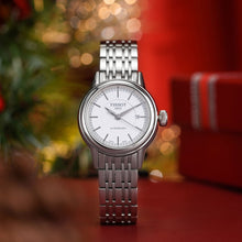 Load image into Gallery viewer, Tissot T Classic Carson Automatic White Dial Silver Steel Strap Watch For Women - T085.207.11.011.00