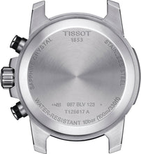 Load image into Gallery viewer, Tissot Supersport Chrono Silver Dial Brown Leather Strap Watch for Men - T125.617.16.031.00