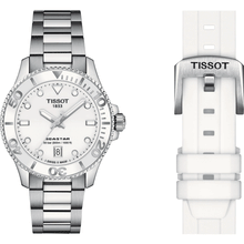Load image into Gallery viewer, Tissot Seastar 1000 Lady White Dial Silver Steel Strap Unisex Watch - T120.210.11.011.00