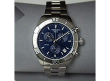 Load image into Gallery viewer, Tissot PR 100 Sport Quartz Chronograph Blue Dial Silver Steel Strap Watch For Men - T101.617.11.041.00