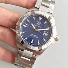 Load image into Gallery viewer, Tag Heuer Aquaracer Automatic Blue Dial Silver Steel Strap Watch for Men - WAY2112.BA0928