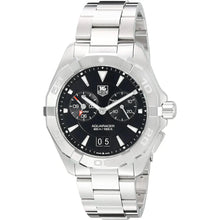 Load image into Gallery viewer, Tag Heuer Aquaracer Quartz Black Dial Silver Steel Strap Watch for Men - WAY111Z.BA0928