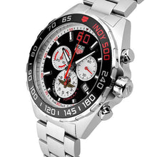 Load image into Gallery viewer, Tag Heuer Formula 1 Indy 500 Special Edition Black Dial Silver Steel Strap Watch for Men - CAZ101V.BA0842