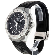 Load image into Gallery viewer, Tag Heuer Aquaracer Chronograph Black Dial Black Rubber Strap Watch for Men - CAY1110.FT6041