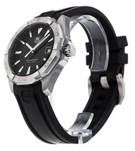 Load image into Gallery viewer, Tag Heuer Aquaracer Quartz Black Dial Black Rubber Strap Watch for Men - WAY1110.FT8021