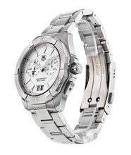 Load image into Gallery viewer, Tag Heuer Aquaracer Chronograph White Dial Silver Steel Strap Watch for Men - WAY111Y.BA0928