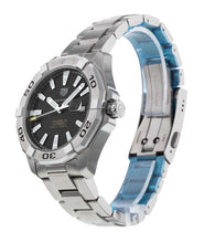 Load image into Gallery viewer, Tag Heuer Aquaracer Automatic Black Dial Silver Steel Strap Watch for Men - WAY2010.BA0927
