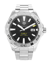 Load image into Gallery viewer, Tag Heuer Aquaracer Automatic Black Dial Silver Steel Strap Watch for Men - WAY2010.BA0927