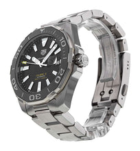 Load image into Gallery viewer, Tag Heuer Aquaracer Black Dial Silver Steel Strap Strap Watch for Men - WAY201A.BA0927