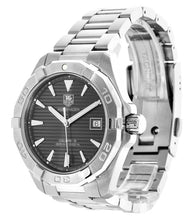 Load image into Gallery viewer, Tag Heuer Aquaracer Automatic Anthracite Grey Dial Silver Steel Strap Watch for Men - WAY2113.BA0928