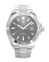 Load image into Gallery viewer, Tag Heuer Aquaracer Automatic Anthracite Grey Dial Silver Steel Strap Watch for Men - WAY2113.BA0928