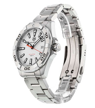 Load image into Gallery viewer, Tag Heuer Aquaracer Quartz White Dial Silver Steel Strap Watch for Men - WBD1111.BA0928