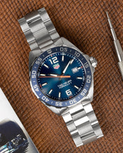 Load image into Gallery viewer, Tag Heuer Formula 1 Quartz Blue Dial Silver Steel Strap Watch for Men - WAZ1010.BA0842