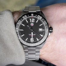 Load image into Gallery viewer, Tag Heuer Formula 1 Quartz Black Dial Silver Steel Strap Watch for Men - WAZ1110.BA0875