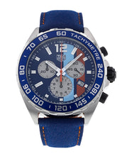 Load image into Gallery viewer, Tag Heuer Formula 1 Gulf Edition Blue Dial Blue Leather Strap Watch for Men - CAZ101N.FC8243