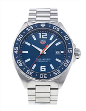 Load image into Gallery viewer, Tag Heuer Formula 1 Quartz Blue Dial Silver Steel Strap Watch for Men - WAZ1010.BA0842