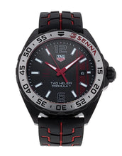 Load image into Gallery viewer, Tag Heuer Formula 1 Senna Special Edition Black Dial Two Tone Rubber Strap Watch for Men - WAZ1014.FT8027