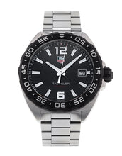 Load image into Gallery viewer, Tag Heuer Formula 1 Quartz Black Dial Silver Steel Strap Watch for Men - WAZ1110.BA0875