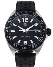 Load image into Gallery viewer, Tag Heuer Formula 1 Quartz Black Dial Black Rubber Strap Watch for Men - WAZ1110.FT8023
