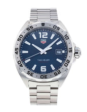 Load image into Gallery viewer, Tag Heuer Formula 1 Blue Dial Silver Steel Strap Watch for Men - WAZ1118.BA0875
