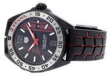 Load image into Gallery viewer, Tag Heuer Formula 1 Senna Special Edition Black Dial Two Tone Rubber Strap Watch for Men - WAZ1014.FT8027