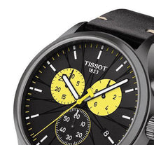 Load image into Gallery viewer, Tissot Chrono XL Tour De France Special Edition Black Dial Black Leather Strap Watch for Men - T116.617.36.051.11