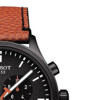 Load image into Gallery viewer, Tissot Chrono XL NBA Special Edition Black Dial Brown Leather Strap Watch for Men - T116.617.36.051.12