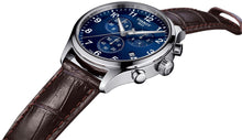 Load image into Gallery viewer, Tissot Chrono XL Classic Blue Dial Brown Leather Strap Watch For Men - T116.617.16.047.00