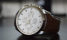 Load image into Gallery viewer, Tissot Couturier Chronograph White Dial Brown Leather Strap Watch For Men - T035.617.16.031.00