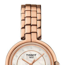 Load image into Gallery viewer, Tissot T Lady Flamingo Mother of Pearl Dial Rose Gold Steel Strap Watch For Women - T094.210.33.116.02