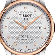 Load image into Gallery viewer, Tissot Le Locle Powermatic 80 Diamonds Silver Dial Two Tone Steel Strap Watch For Men - T006.407.22.036.01