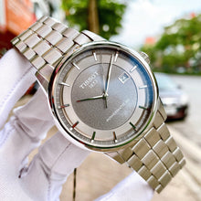 Load image into Gallery viewer, Tissot Luxury Powermatic 80 Grey Dial Silver Steel Strap Watch for Men - T086.407.11.061.00