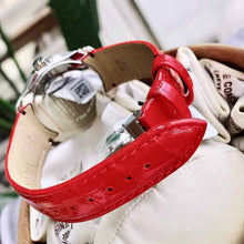 Load image into Gallery viewer, Tissot Couturier Lady Silver Dial Red Leather Strap Watch for Women - T035.210.16.031.01