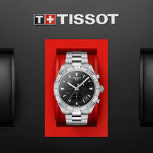 Load image into Gallery viewer, Tissot T Classic PR 100 Sport Chronograph Black Dial Silver Steel Strap Watch for Men - T101.617.11.051.00