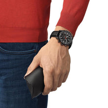 Load image into Gallery viewer, Tissot Chrono XL Vintage Black Dial Black Leather Strap Watch For Men - T116.617.36.052.00