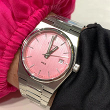 Load image into Gallery viewer, Tissot PRX Quartz Pink Dial Silver Steel Strap Watch for Women - T137.210.11.331.00