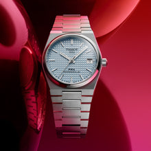 Load image into Gallery viewer, Tissot PRX Powermatic 80 Ice Blue Dial Silver Steel Strap Watch for Men - T137.207.11.351.00
