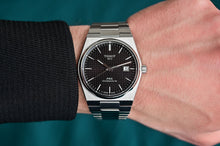 Load image into Gallery viewer, Tissot PRX Powermatic 80 Black Dial Silver Steel Strap Watch for Men - T137.407.11.051.00