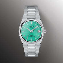 Load image into Gallery viewer, Tissot PRX Powermatic 80 Light Green Dial Silver Steel Strap Watch for Men - T137.207.11.091.01
