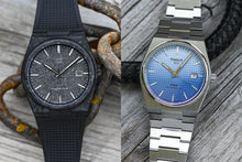 Load image into Gallery viewer, Tissot PRX Powermatic 80 Carbon Black Dial Black Rubber Strap Watch for Men - T137.907.97.201.00